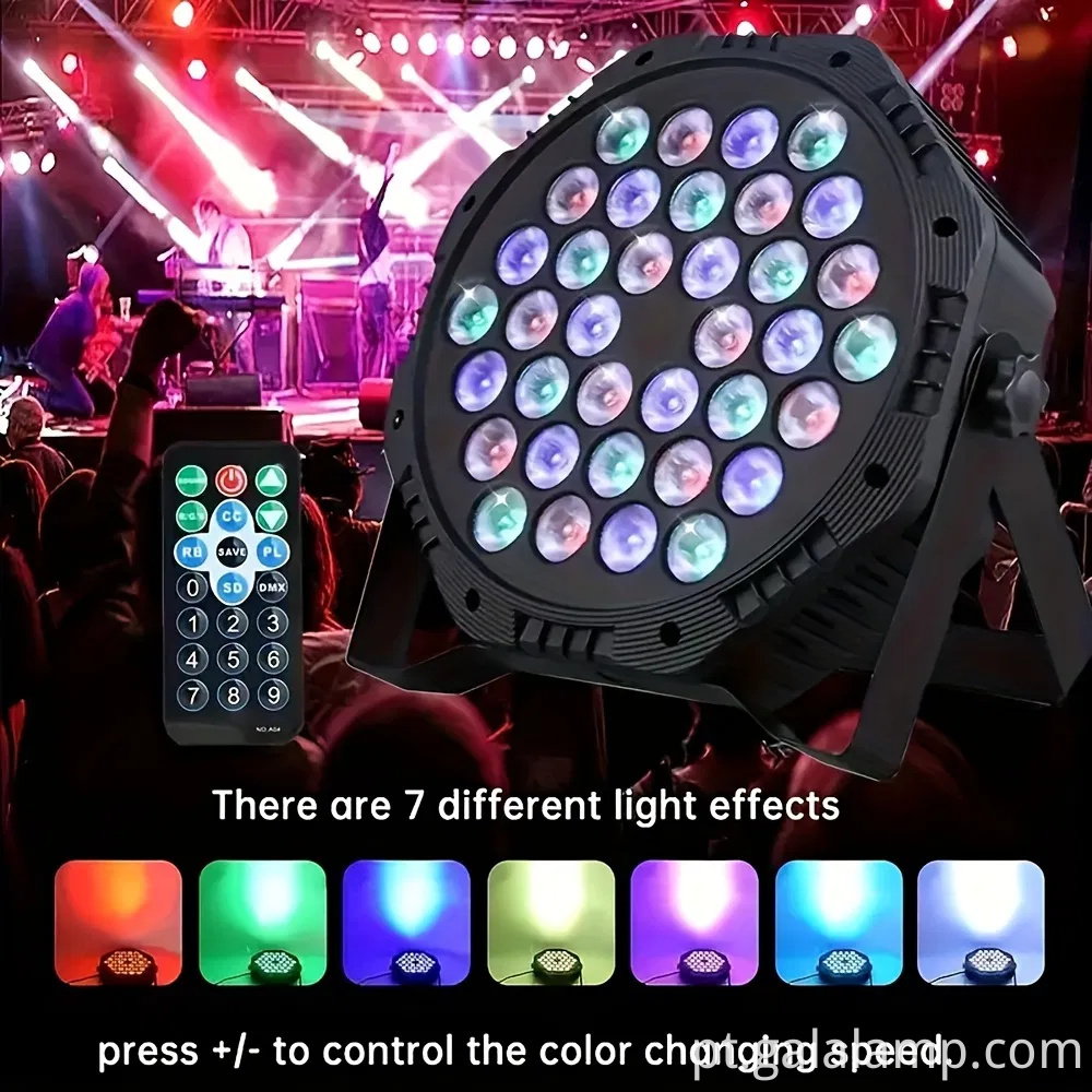 RGB LED DJ Party Light, lâmpada de palco da atmosfera de disco
